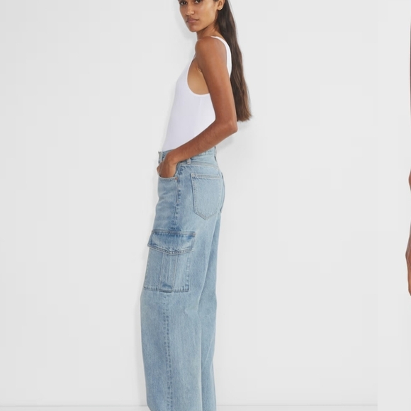 Denim Forum The Farrah Hi-Rise Cargo Jean - Picture 3 of 16